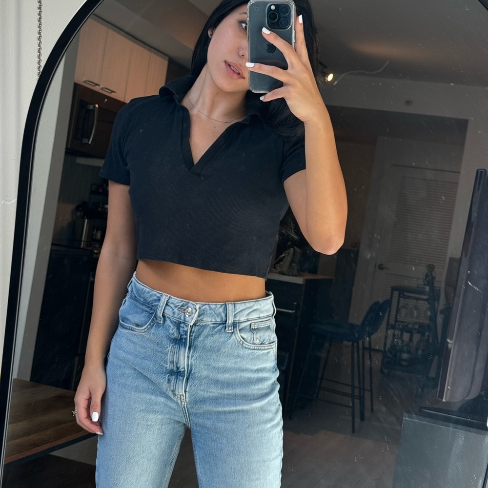ZARA Black Crop Top